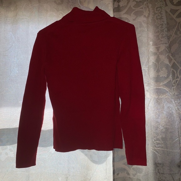 Red turtleneck sweater from petite sophisticate - Picture 3 of 3